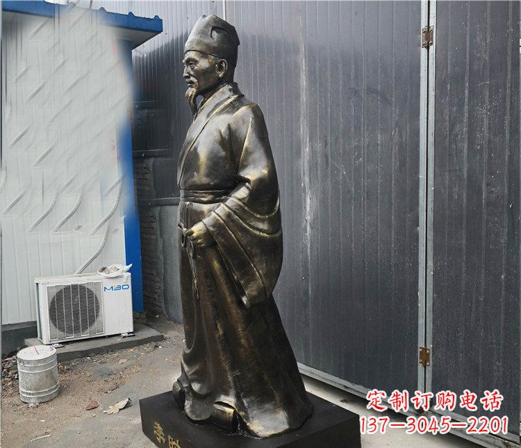 开封铸铜李时珍医学家雕塑,致敬伟大的医学先驱