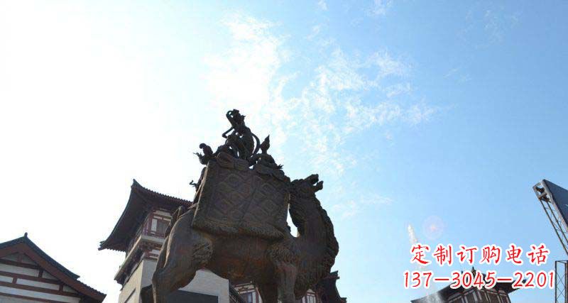 开封山高水长的传说——大型骆驼景观铜雕