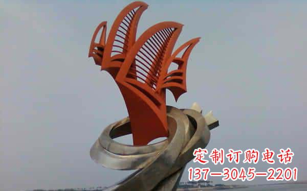 开封定制不锈钢帆船雕塑
