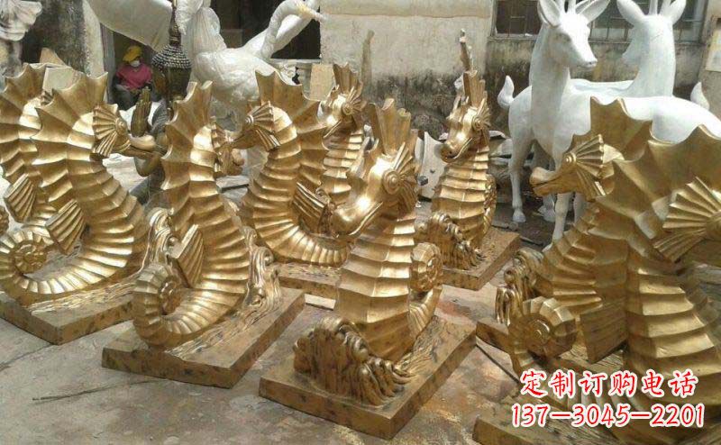 开封精美的海马动物铜雕,为您带来精致的审美享受