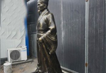 开封铸铜李时珍医学家雕塑，致敬伟大的医学先驱