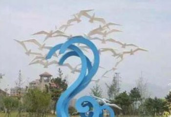 开封精美海鸥雕塑，传递美好海洋情怀