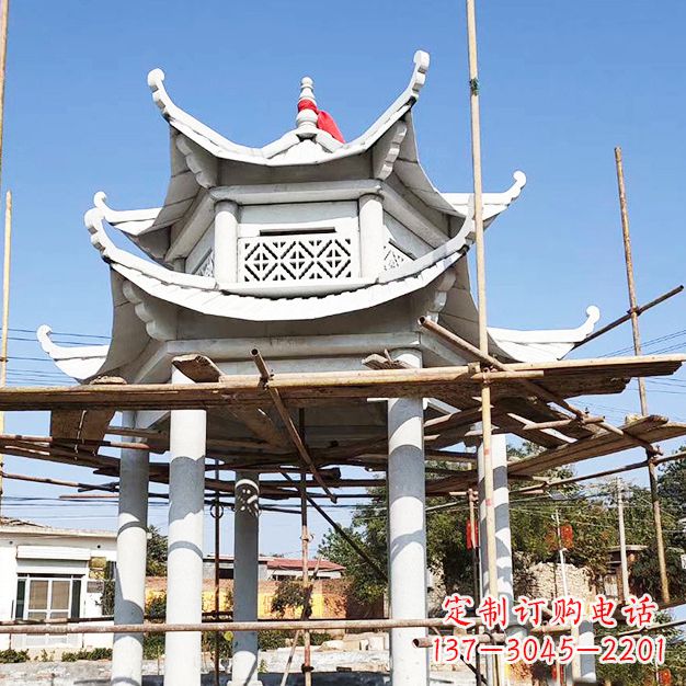 开封汉白玉大理石凉亭