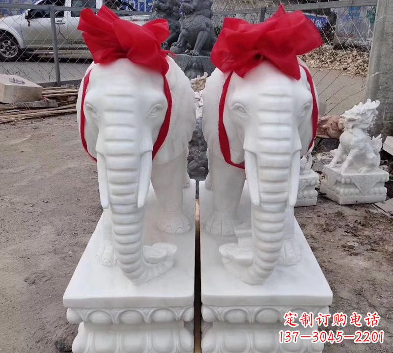 开封汉白玉大象石雕