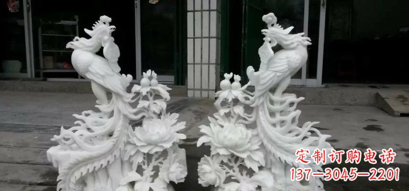 开封汉白玉凤凰雕塑