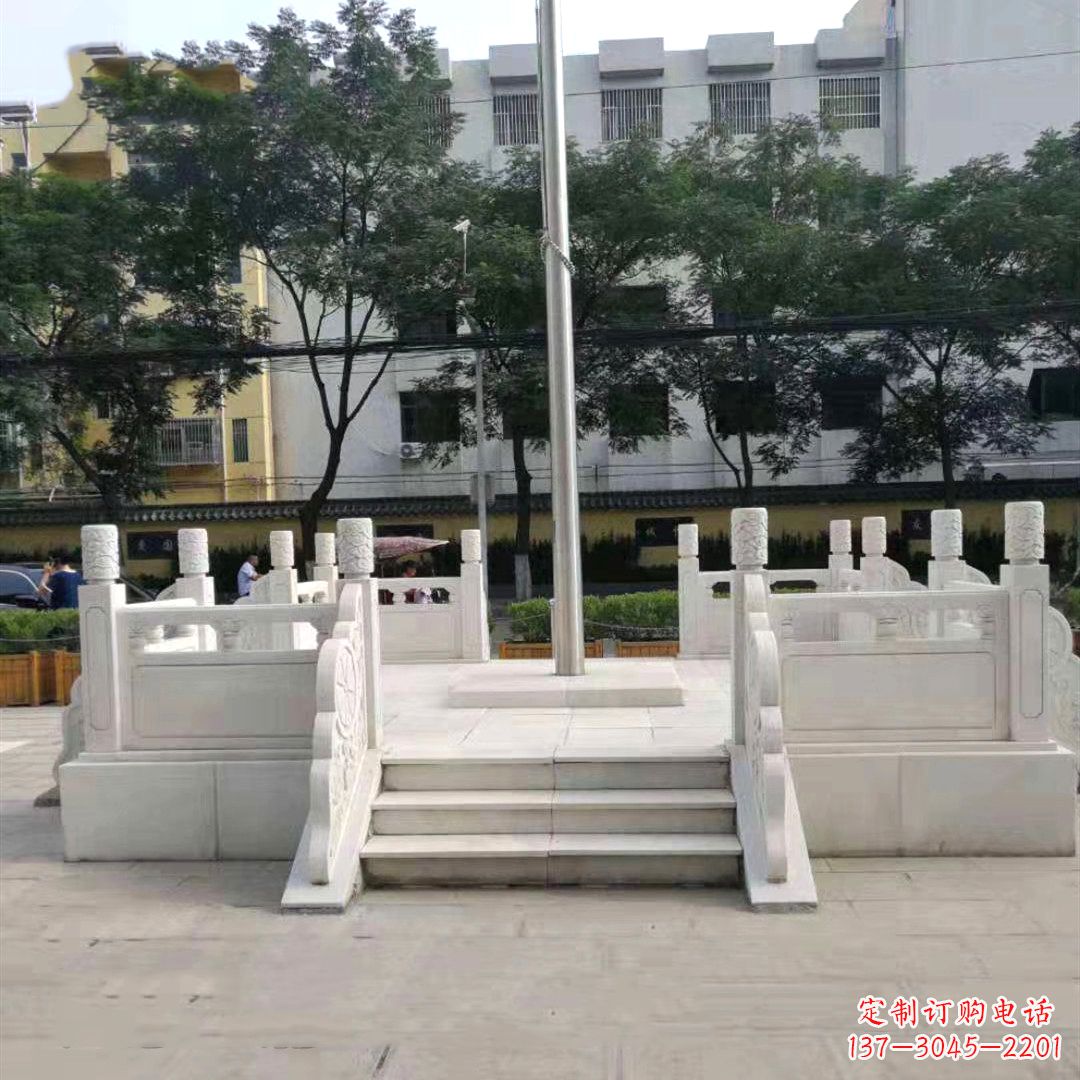 开封汉白玉公园园林广场升国旗台