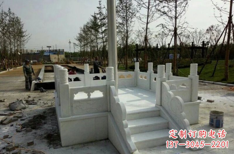 开封汉白玉国旗台石雕