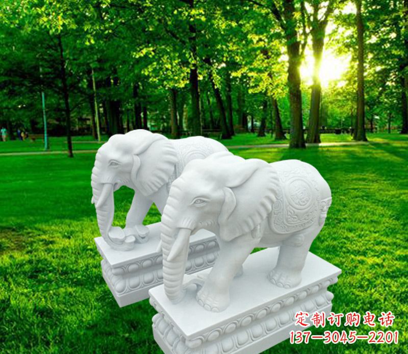 开封山水万古传统招财大象雕塑
