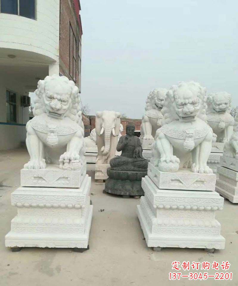 开封精美狮子雕塑,复古典雅高贵