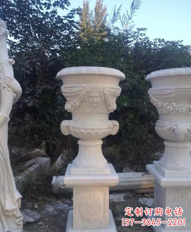 开封汉白玉欧式花盆