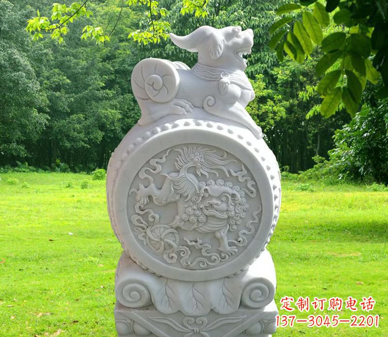 开封中领雕塑貔貅抱鼓石雕塑