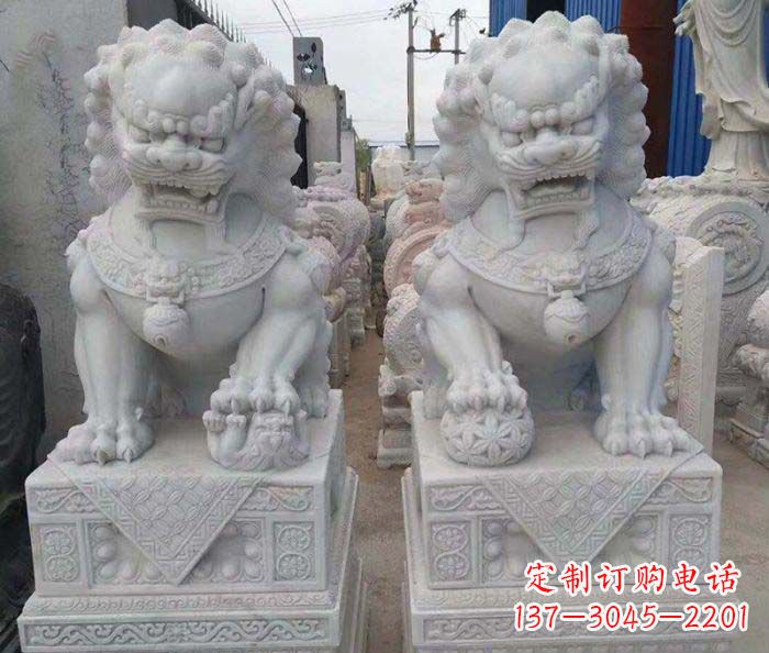 开封中领雕塑狮子石雕助您招财无忧