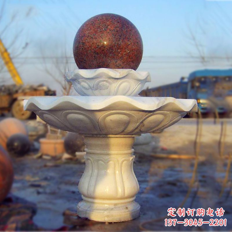 开封汉白玉石雕风水球