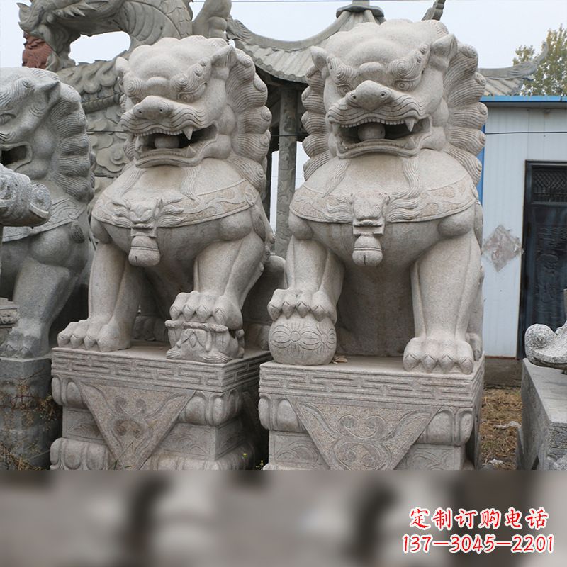 开封汉白玉天安门石狮子