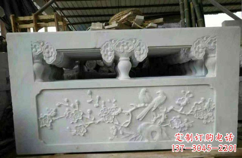 开封精美汉白玉浮雕栏板雕塑