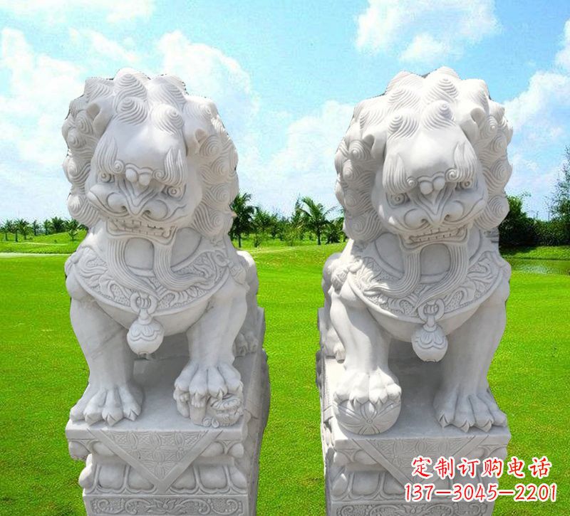 开封汉白玉狮子雕塑,带您走进文化的世界