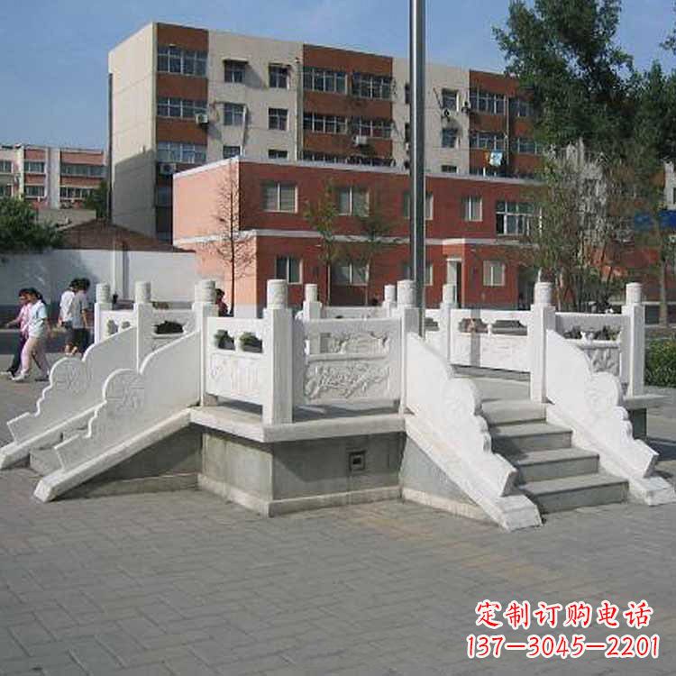 开封汉白玉学校升旗台雕塑