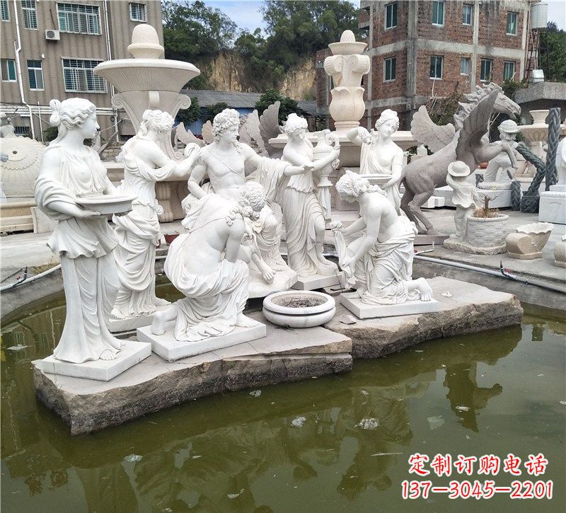 开封精美绝伦,众宁芙侍奉阿波罗雕塑