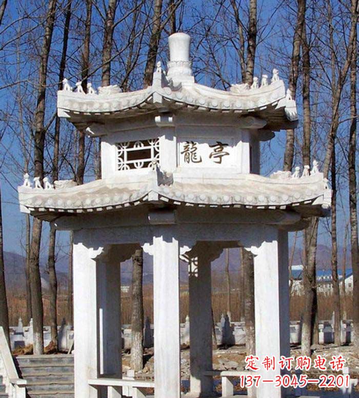 开封合肥双层石雕凉亭,助您畅享凉爽景致