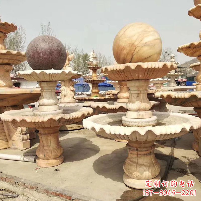 开封河北石雕风水球喷泉,给您无与伦比的美景