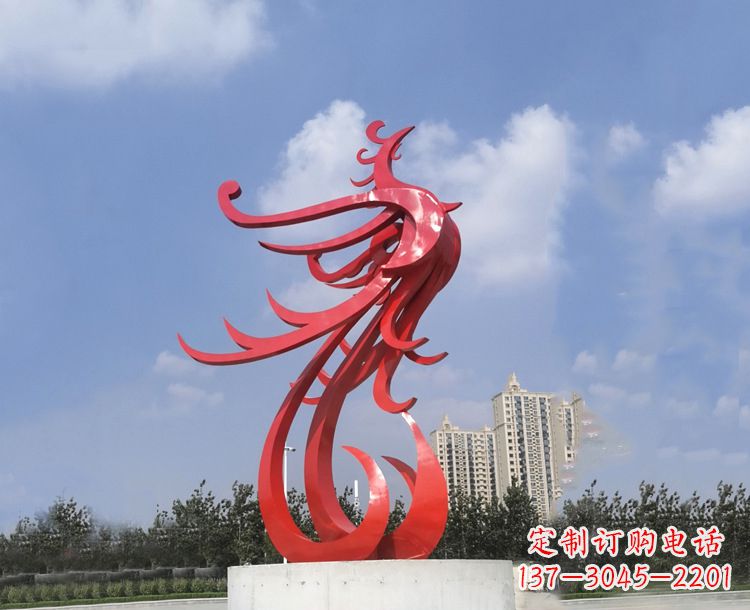 开封领雕塑凤凰户外园林广场景观动物雕塑