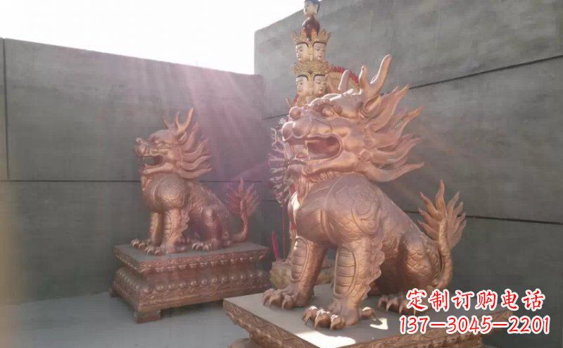 开封红铜麒麟-财富吉祥之神