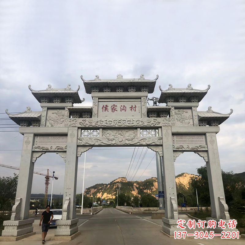 开封精美牌坊雕塑让您的品牌更加出彩