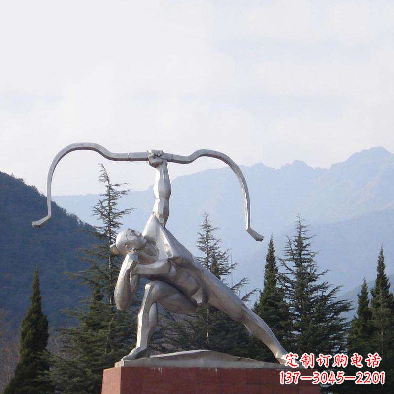 开封后羿雕塑,不锈钢雕塑制作&定制