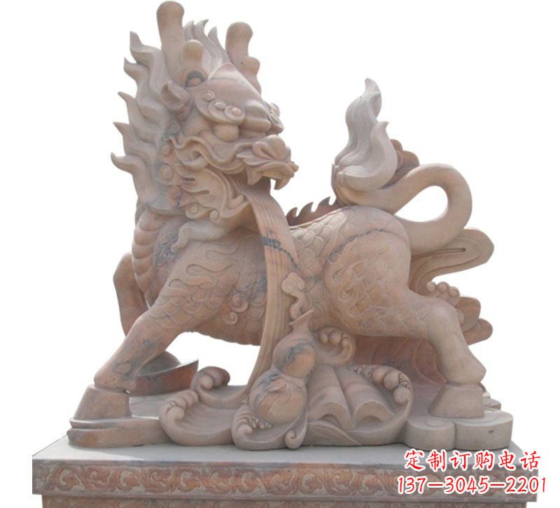 开封魅力十足的麒麟石雕