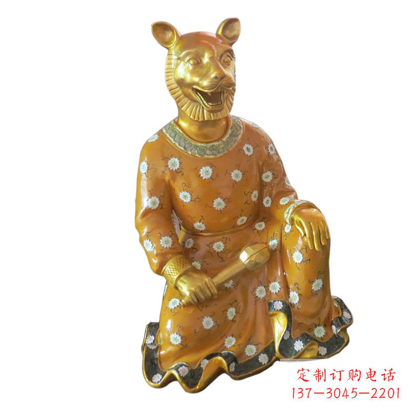 开封中领雕塑玻璃钢彩绘生肖雕塑