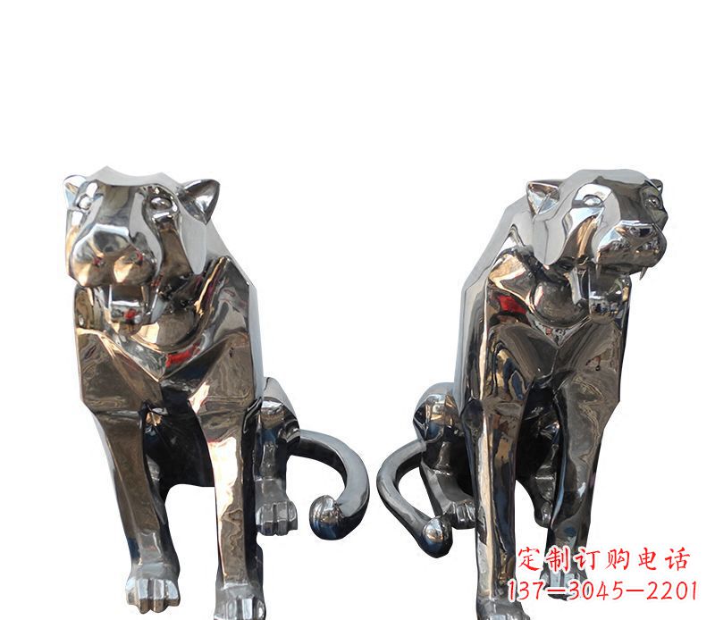 开封中领雕塑专业制作室外豹子雕塑