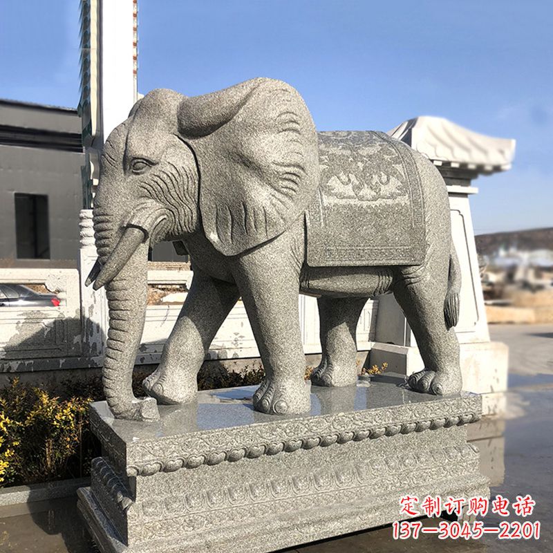 开封花岗岩大象石雕,融合古典与现代的艺术精品