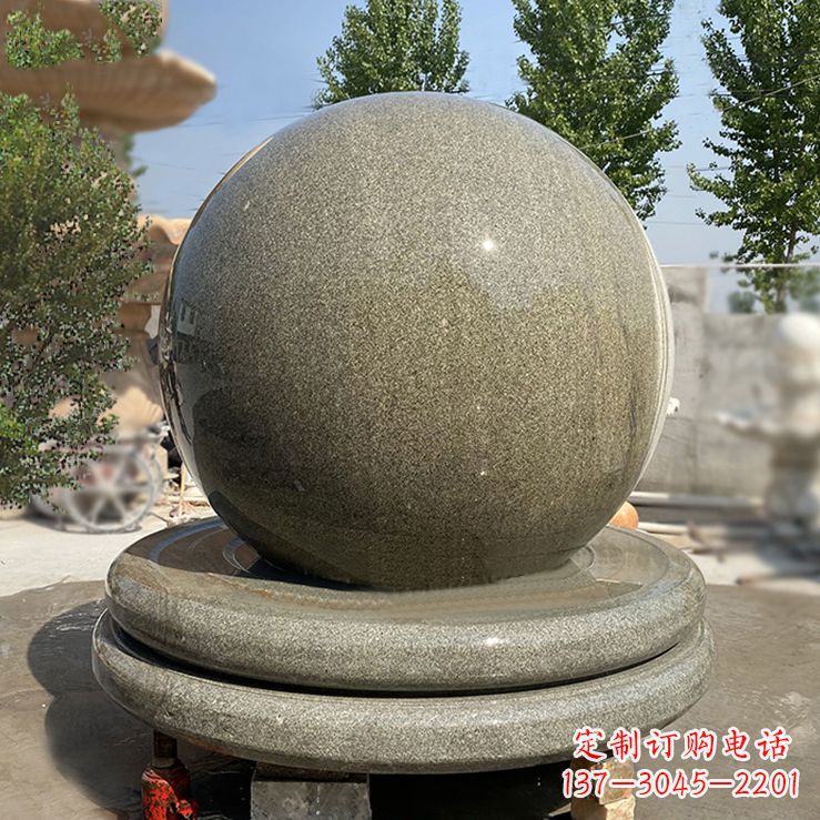开封中领雕塑的花岗岩风水球雕塑是一种独特而优…