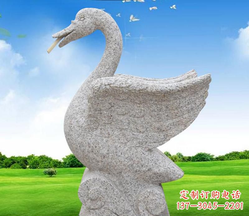 开封花岗岩艺术天鹅雕塑