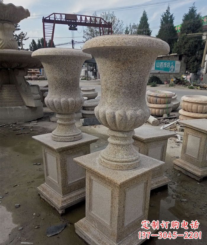 开封花岗岩欧式花钵花盆雕塑