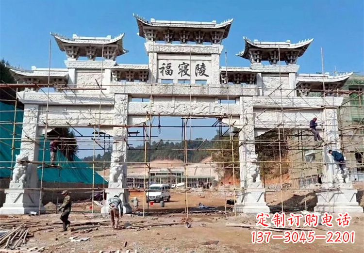 开封花岗岩牌坊雕塑,精致细腻的定制精品