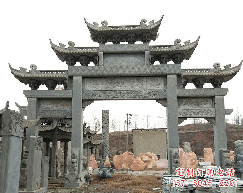 开封黄冈石雕牌坊