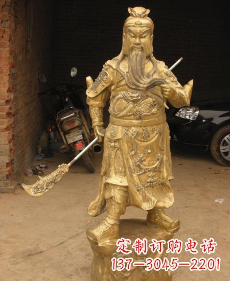 开封优美勇猛的关公雕塑