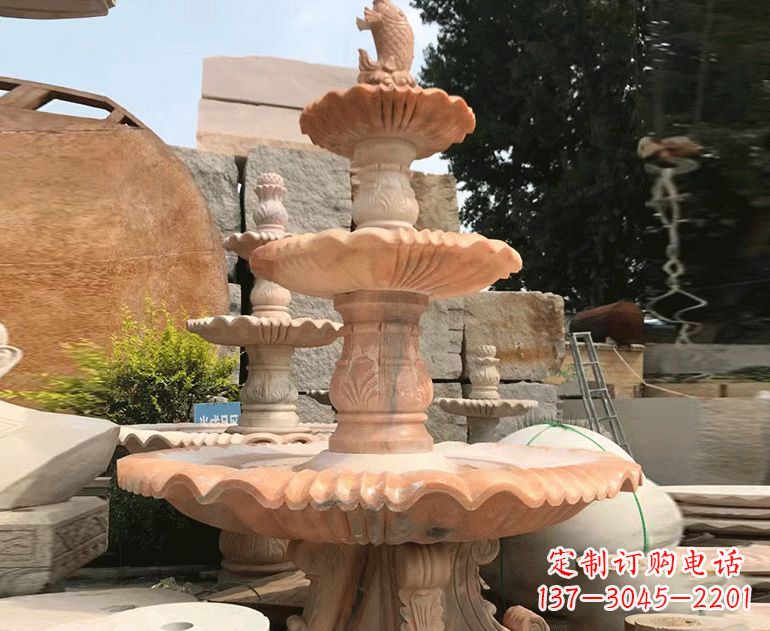 开封精美的黄锈石喷泉雕塑黄锈石喷泉雕塑是一种…
