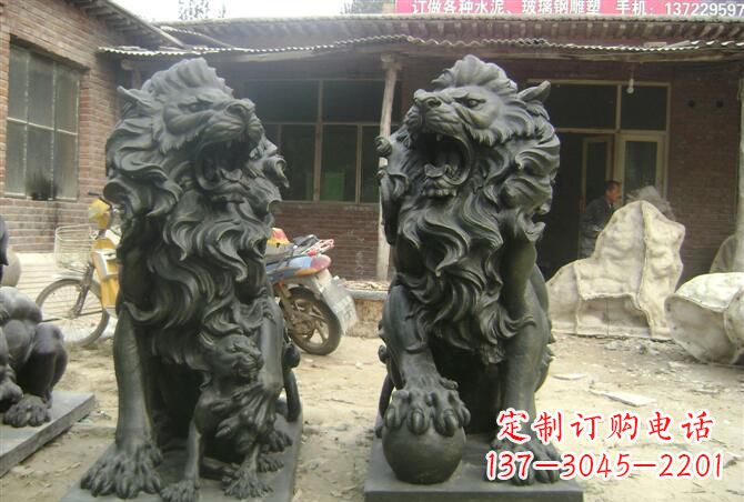 开封高质量铜制狮子雕塑