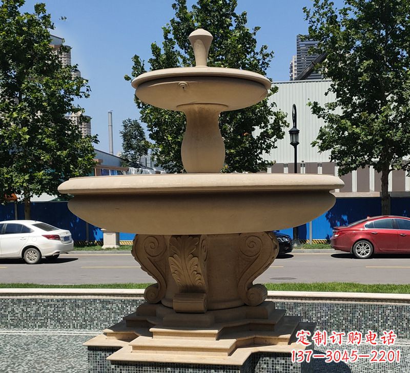 开封恵安石雕风水球图片