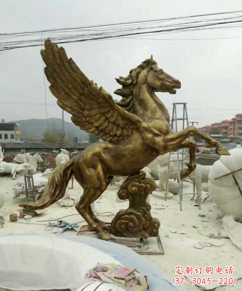 开封祥云飞马铜雕,艺术品之美