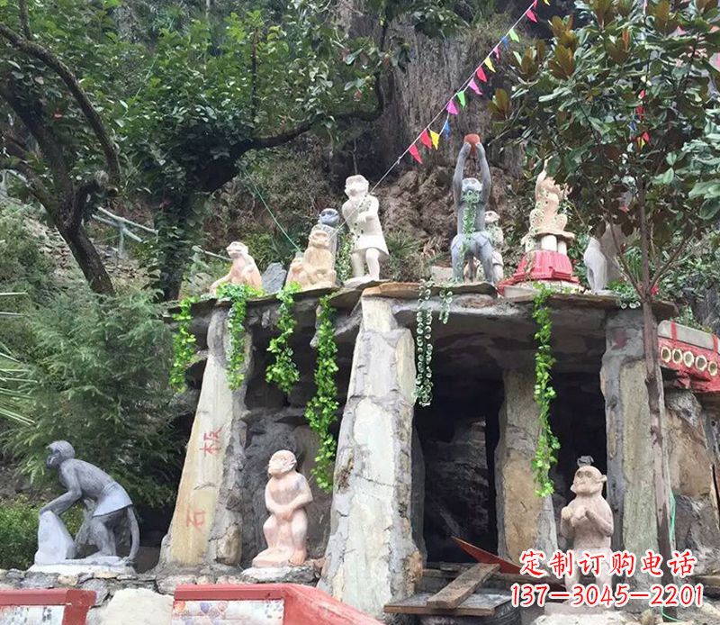 开封中领雕塑:精美猴子石雕