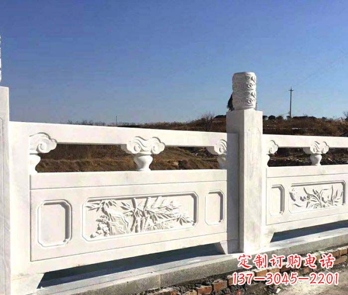 开封泰安中领雕塑汉白玉石浮雕栏板