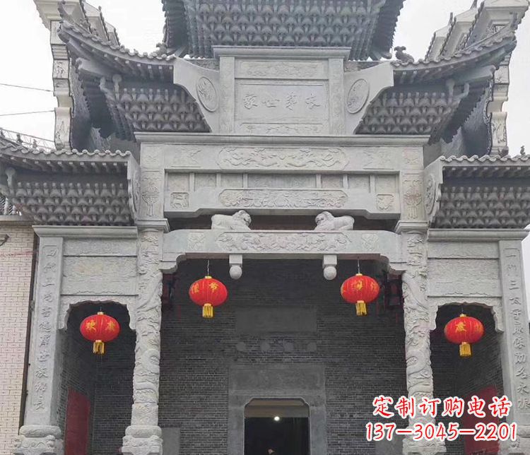 开封中领雕塑:专业定制牌坊石雕