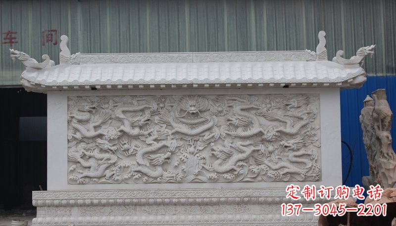 开封九龙壁石雕塑——让礼堂充满豪华气息