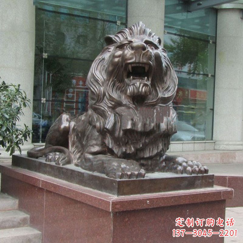 开封传统工艺,百年老店,狮子铜雕塑
