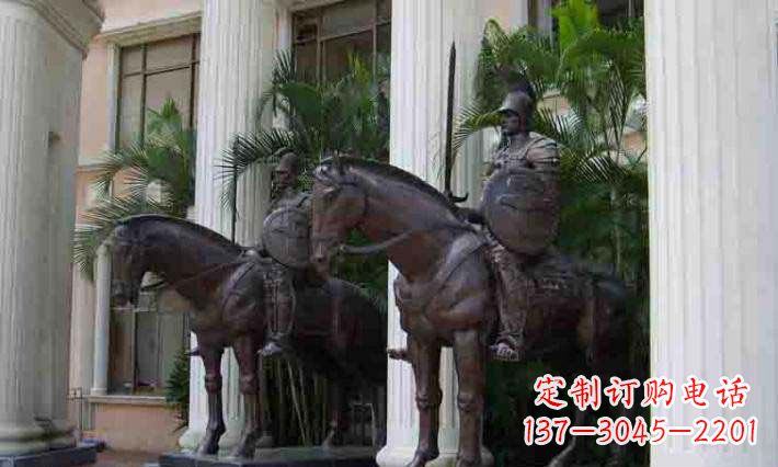 开封骑马铜雕士兵:增添宏伟气派