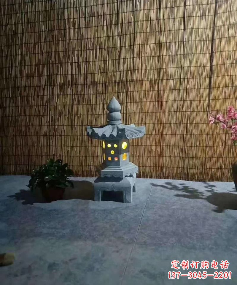 开封酒店石灯雕塑