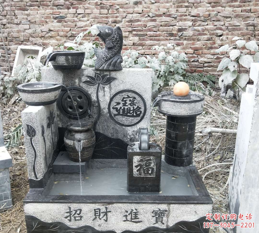 开封领雕水池雕塑:定制你的招财水池